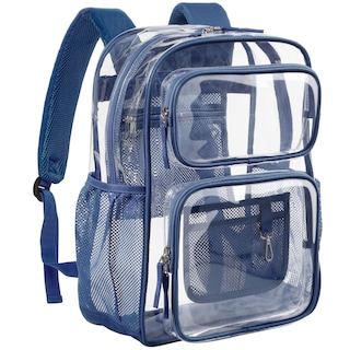Foto 1 | Foto 1 | Mochila Transparente Packism De 17 Pulgadas, Grande, Para La Escuela, Azul Marino - Venta Internacional.