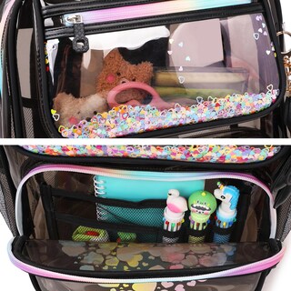 Foto 6 | Foto 6 | Mochila Transparente Moonbaby Lovely Para Niñas En Edad Escolar - Venta Internacional.