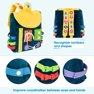 Foto 2 | Foto 2 | Mochila para Niños White Dolphin Toys Develop Motor Skills Navy - Venta Internacional