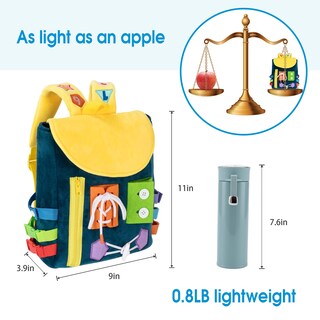 Foto 5 | Foto 5 | Mochila para Niños White Dolphin Toys Develop Motor Skills Navy - Venta Internacional
