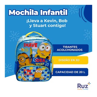 Foto 3 | Foto 3 | Mochila Infantil Universal Minions Evergreen 20 L
