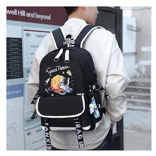 Foto 2 | Foto 2 | Mochila Astronauta Luminosa Lab.g Brilla Contra Agua Con Lapicera Negro
