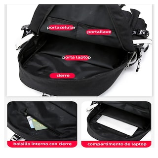 Foto 3 | Foto 3 | Mochila Astronauta Luminosa Lab.g Brilla Contra Agua Con Lapicera Negro