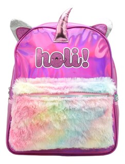 Foto 1 | Foto 1 | Mochila Holis Peluche Figura De Unicornio Multicolores Primaria 160894 Ruz