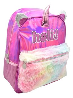 Foto 2 | Foto 2 | Mochila Holis Peluche Figura De Unicornio Multicolores Primaria 160894 Ruz