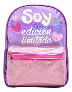 Foto 1 | Foto 1 | Mochila Holi Soy Edicion Limitada Estampado Violeta Rosa Primaria 160871 Ruz