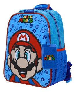 Foto 2 | Foto 2 | Mochila Super Mario Sonriente Estampado Relieve Azul Kinder Mb6613 Chenson