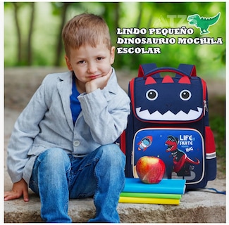 Foto 2 | Foto 2 | Mochila Escolar Primaria Para Niños Infantil Dinosaurio Gran