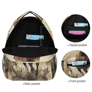 Foto 3 | Foto 3 | Mochila Wamika Horse Unicorn Para Niños En Edad Escolar De 6 A 16 Años - Venta Internacional.