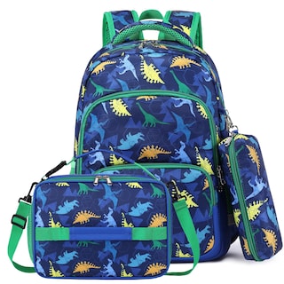 Foto 1 | Foto 1 | Set De Mochilas Mygreen Para Niños A Prueba De Agua Con Lonchera Azul Y Verde - Venta Internacional.