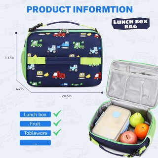Foto 4 | Foto 4 | Set De Mochilas Mygreen Para Niños A Prueba De Agua Con Lonchera Azul Y Verde - Venta Internacional.
