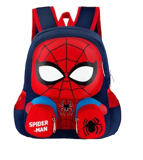 Foto 1 | Foto 1 | Mochilas Para Ninos Y Niña Escolar De Dibujos Anime 3d Spiderman Gran Capacidad Preescolar Color Azul Marino