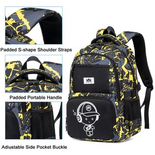 Foto 4 | Foto 4 | Mochila Bluboon Para Niños  Camuflaje Escolar  17 5 L  Con Portátil - Venta Internacional.