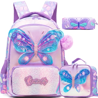 Foto 1 | Foto 1 | Mochila Escolar Meetbelify Butterfly Para Niñas De 6 A 12 Años - Venta Internacional.