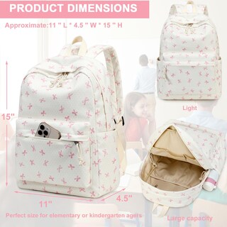 Foto 7 | Foto 7 | Mochila Escolar Ledaou Kids Con Lonchera Para Niñas  Color Rosa - Venta Internacional.