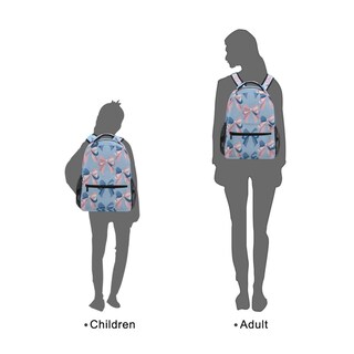 Foto 6 | Foto 6 | Mochila Alaza Con Lazo Rosa Y Estampado Azul Para Niños 40 5 X 29 X 17 5 Cm - Venta Internacional.