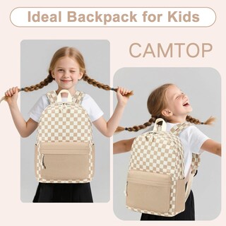 Foto 7 | Foto 7 | Mochila Camtop Para Niñas Adolescentes Mochila Escolar De Pana Marrón - Venta Internacional.