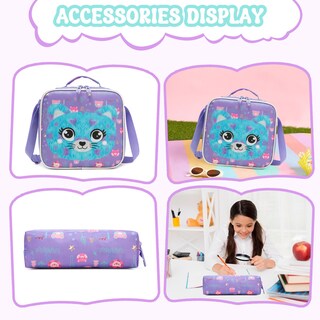 Foto 5 | Foto 5 | Mochila Meetbelify Kids Para Niñas Con Bolsa De Almuerzo Y Estuche Para Lápices - Venta Internacional.