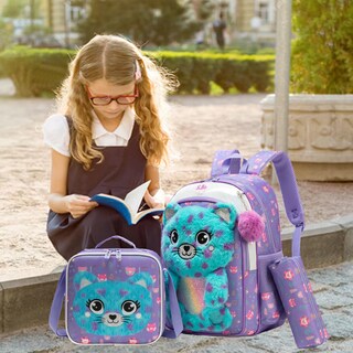 Foto 7 | Foto 7 | Mochila Meetbelify Kids Para Niñas Con Bolsa De Almuerzo Y Estuche Para Lápices - Venta Internacional.
