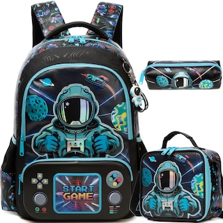 Foto 1 | Foto 1 | Mochila Escolar Meetbelify 3 En 1 Para Niños Con Bolsa De Almuerzo De 6 A 12 Años - Venta Internacional.