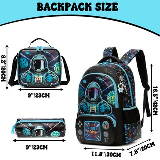 Foto 2 | Foto 2 | Mochila Escolar Meetbelify 3 En 1 Para Niños Con Bolsa De Almuerzo De 6 A 12 Años - Venta Internacional.