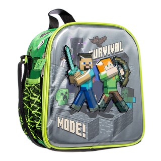Foto 6 | Foto 6 | Lonchera Infantil Minecraft (3d Hardshell 3l Verde)