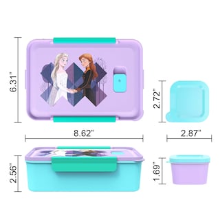 Foto 6 | Foto 6 | Bento Box Zak Designs Disney Frozen 2 De Plástico Reutilizable - Venta Internacional.