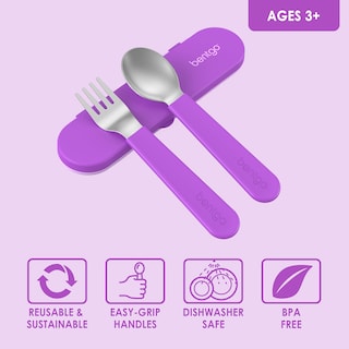 Foto 3 | Foto 3 | Juego De Utensilios Bentgo Kids De Acero Inoxidable Con Funda De Almacenamiento - Venta Internacional.