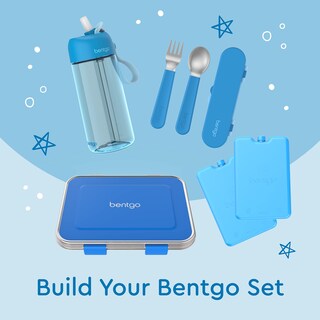 Foto 6 | Foto 6 | Juego De Utensilios Bentgo Kids De Acero Inoxidable Con Estuche De Almacenamiento Azul - Venta Internacional.
