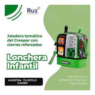 Foto 4 | Foto 4 | Lonchera Infantil Microsoft Minecraft 4 L