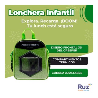 Foto 3 | Foto 3 | Lonchera Infantil Microsoft Minecraft Película 4 L