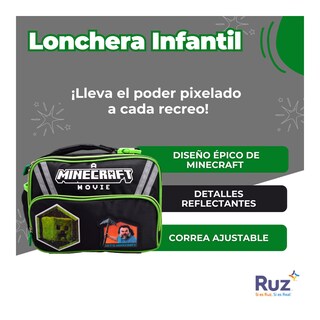 Foto 3 | Foto 3 | Lonchera Infantil Microsoft Minecraft 4 L