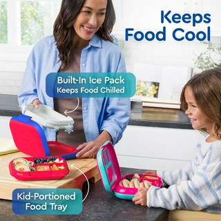 Foto 2 | Foto 2 | Fiambrera Bentgo Chill Kids De 4 Compartimentos Con Bolsa De Hielo, Color Rojo/rojo - Venta Internacional.