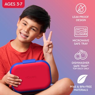 Foto 3 | Foto 3 | Fiambrera Bentgo Chill Kids De 4 Compartimentos Con Bolsa De Hielo, Color Rojo/rojo - Venta Internacional.