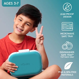 Foto 3 | Foto 3 | Fiambrera Bentgo Chill Kids De 4 Compartimentos Con Bolsa De Hielo, Color Verde Azulado - Venta Internacional.