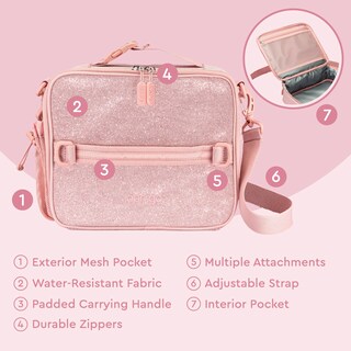 Foto 4 | Foto 4 | Bolsa De Almuerzo Bentgo Kids Glitter Edition Petal Pink Para Niños De Más De 3 Años - Venta Internacional.