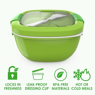 Foto 3 | Foto 3 | Recipiente Para Ensalada Bentgo De 1600 Ml Con Bandeja De 4 Compartimentos - Venta Internacional.