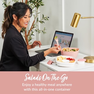 Foto 2 | Foto 2 | Recipiente Para Ensaladas Bentgo, Todo En Uno, Grande, Con Recipiente Para Salsas Y Tenedor - Venta Internacional.