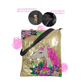 Foto 2 | Foto 2 | Bolsa Importadora La Merced Fa1200d color Dorado para Mujer