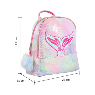 Foto 4 | Foto 4 | Mochila Infantil de Lentejuelas Diseño de Cola de Sirena Tornasol color Fucsia Importadora La Merced