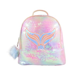 Foto 1 | Foto 1 | Mochila Infantil de Lentejuelas Diseño de Cola de Sirena Tornasol color Rosa Importadora La Merced