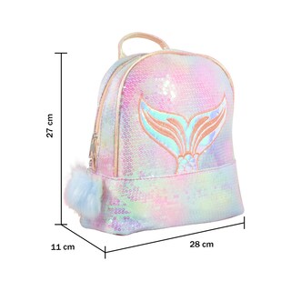 Foto 4 | Foto 4 | Mochila Infantil de Lentejuelas Diseño de Cola de Sirena Tornasol color Rosa Importadora La Merced