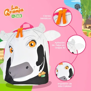Foto 2 | Foto 2 | Mochila Kinder Preescolar La Vaca Lola La Granja de Zenon Infantil