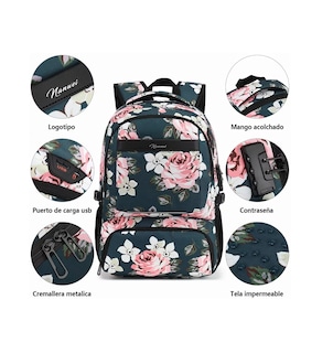 Foto 3 | Foto 3 | Mochila Belug Peonia Multicolor
