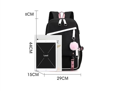 Foto 3 | Foto 3 | Venta Internacional - Mochila Yifan Negra TikTok