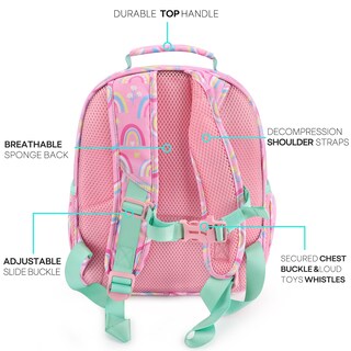 Foto 4 | Foto 4 | Venta Internacional - Mochila Escolar Mibasies Rosa para Niña