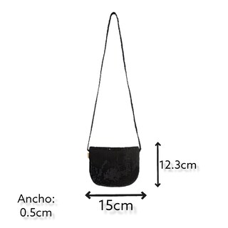 Foto 4 | Foto 4 | Bolso con Lentejuelas Boboli Negra para Niña