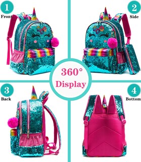 Foto 3 | Foto 3 | Mochila con Lonchera Meetbelify para Niña-Venta Internacional