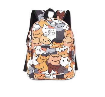 Foto 1 | Foto 1 | Mochila Backpack Estampado Gatito Preescolar Primaria Kawaii T