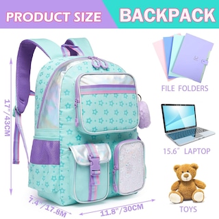 Foto 2 | Foto 2 | Mochila Escolar Meetbelify Azul Infantil-Venta Internacional